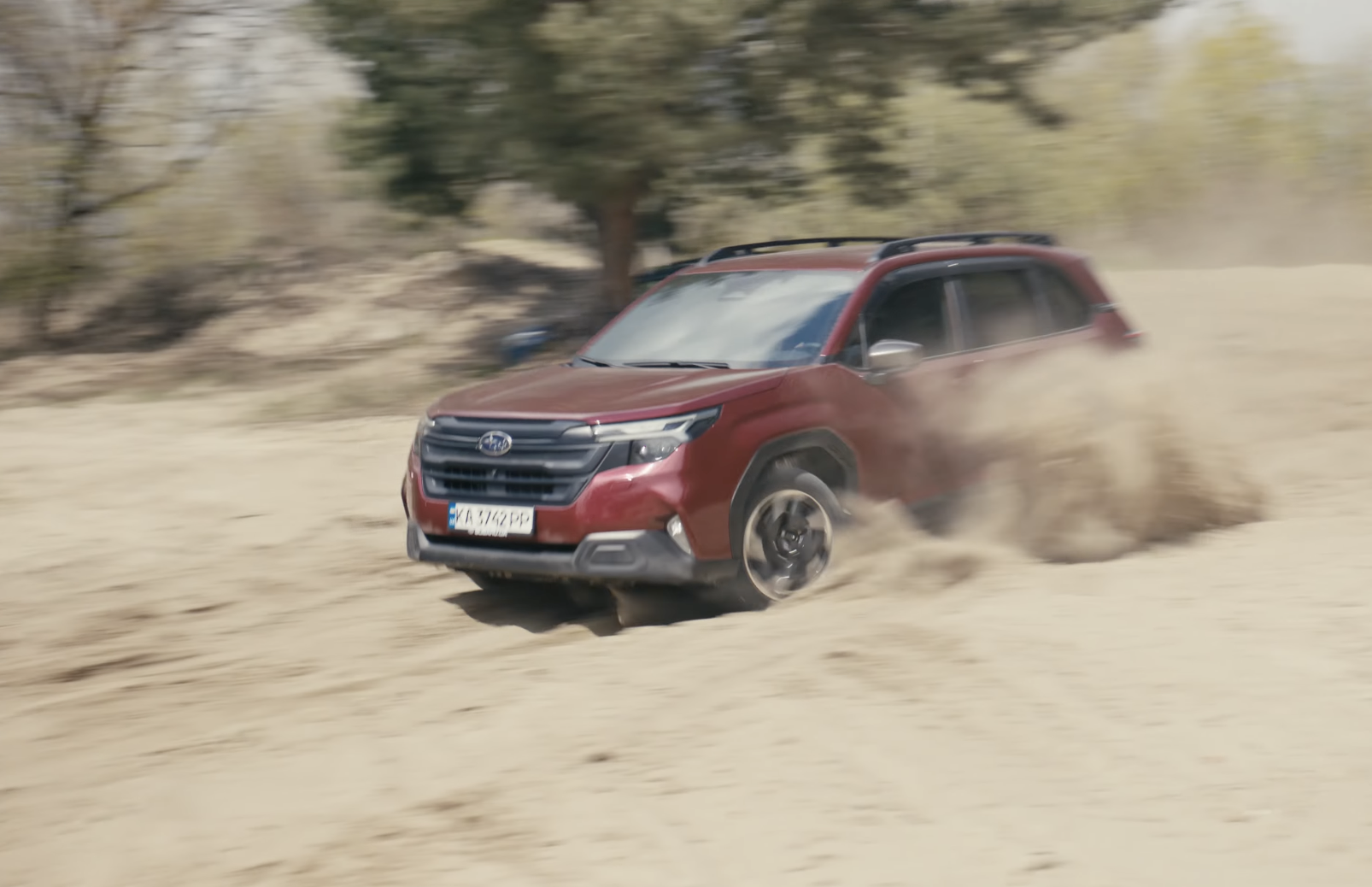 Forester sand test drive